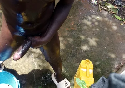 Real Outdoor Shower Dick Massage