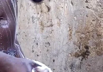 Real Big Black Cock Gets Sunny Day Massage