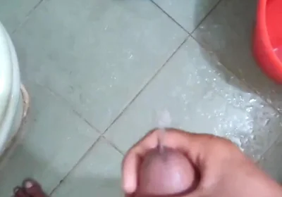 Bengali Boy's Solo Masturbation in the Bathroom