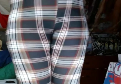 Fat Sissy Cosmicjones88 Shakes Big Ass in Leggings and Without