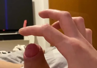 Playing with That String of Cum