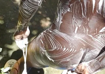 Heavy Wet and Slippery Huge Black Cock Wants to Cum on the Floor