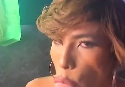 Femboy Gigi Prince Looks in the Mirror and Bounces Dildo in His Mouth and Ends up in His Throat