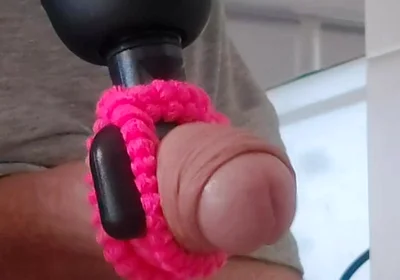 A Massage Toy Milks My Cock to a Pulsating Orgasm