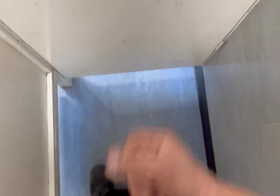 Wanking in Toilet