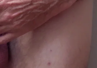 Naked Close up Uncut Cock Slow Masturbation Session, Drooling Creamy Cum on Desk - Rockard Stepdaddy