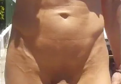 Nude with Boner on State Street Outdoor During Daylight Showing My Cock