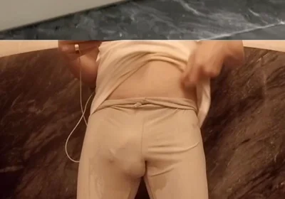 I Couldn't Hold It - Wetting Myself in Gym Outfit - Front View and POV