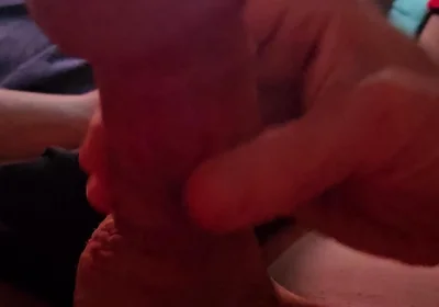 Thick Dripping Climax All Over My Mushroom Headed Shaft Natural Style