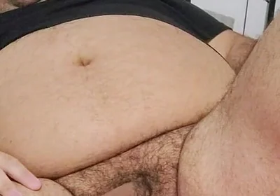 Fat Guy Moves His Pig's Belly