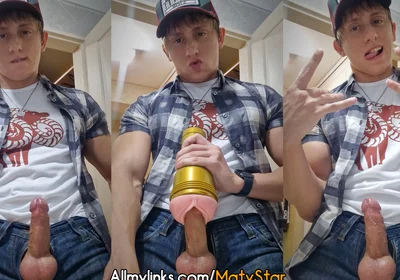 Fucking Fleshlight Clothed!
