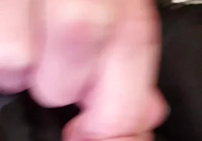 Stretching My Big Uncut Cock