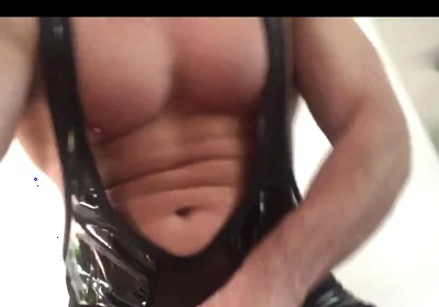 Latex Jumpsuit Workout