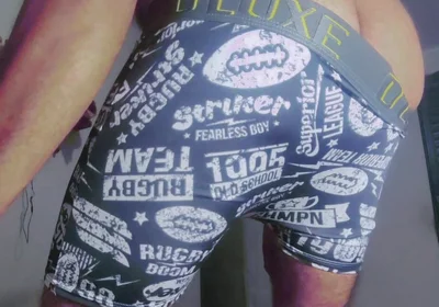 Gray Boxer and White Socks (video 1)