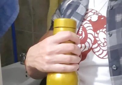Fucking Fleshlight Clothed!