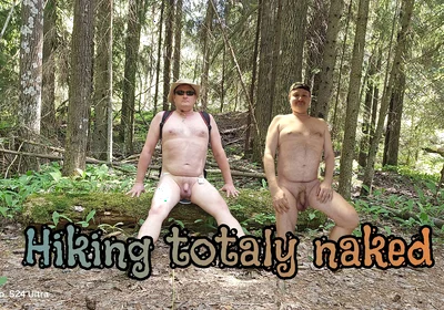 Naked Hike in Finnish Forrest
