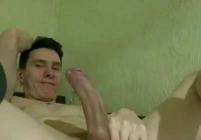 I'm Jerking off My Cock While Lying on the Bed and Enjoying My Fallen Anal Prolapse, Which Doesn't Go Back in