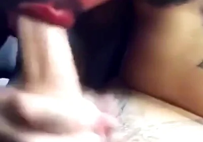 He Sucked in the Car and Took Cum From His Big Cock