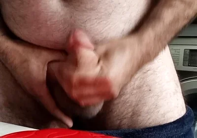 Big Fat Cock Masturbating with My Cock Very Hard Until I Cum a Lot in the Foreground