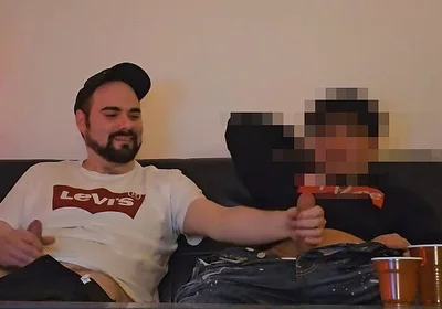 Straight Turkish Buddy First Time Seduced to a Mutual Jerkoff and Blowjob by a Guy