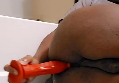 Watch Me Fuck My Black Ass with a Dildo