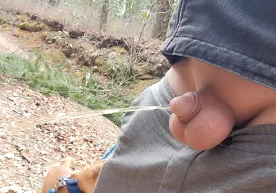 Small Cock in Car to Piss Outside Plus My Ass and Balls