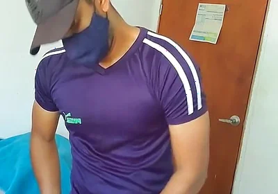 Indian Black Cock Gets Masturbated