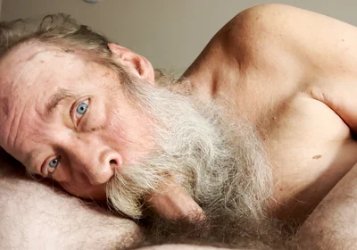 Papa Bear Sucks and Worships Hairy Cub Cock