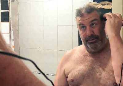 Before the Fight - Silver Daddy Boxer POV