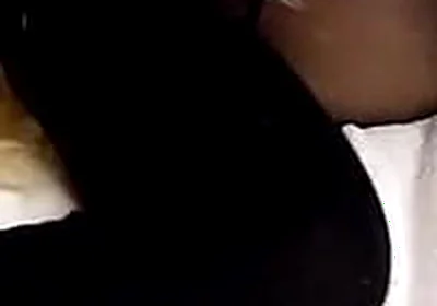 Fucking My Stepsister in Black Stockings! Cumming Inside Her with a Condom!