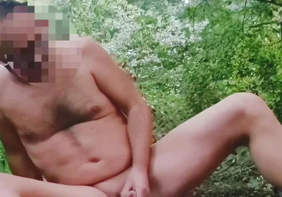 Woodland Buttplug with Masturbation & Cum