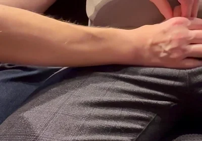 2 Guys Get the Uncut Cocks and Balls Out of Their Pants and Play