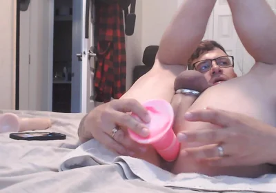 Fucked with My 9in Dildos with Cumshot at the End From My Autostroker.