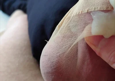 The Stocking, My Penis and Its Cum