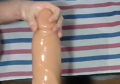 Anal Pleasure While Wearing Blue Underwear.