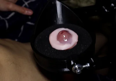 Very Hard Masturbates Big Cock Car for Auto Fucking