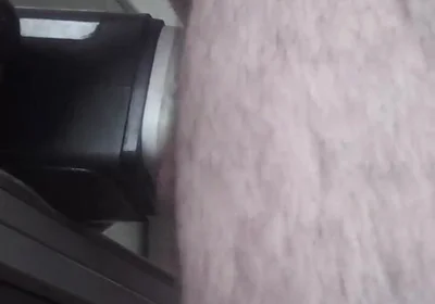 Handsome Mature Chubby with Big Fat, Uses Masturbation Machine in Close-up