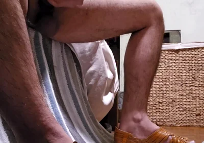 Masturbating While Wearing Huaraches Sandals