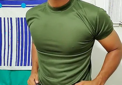 Indian Military Male Jerks His Cock