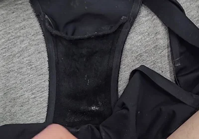 I took 3 pairs of my sis little panties and then wanked and cum inside the gusset of each one!