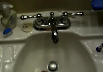 POV Cock Stroking in the Bathroom