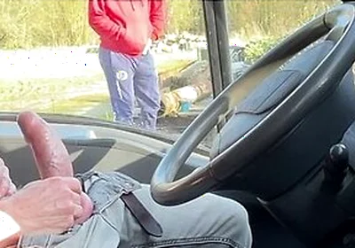 Daytime Truck Stop Meeting Inside My Truck With A Curious Encounter