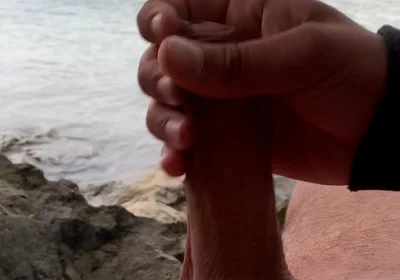 Young Solo Jerk at Lake