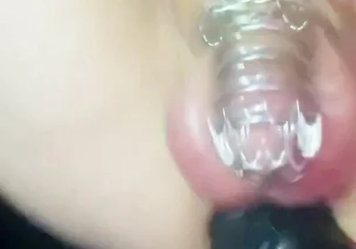 Chastity Doesn't Stop This Slut From Coming