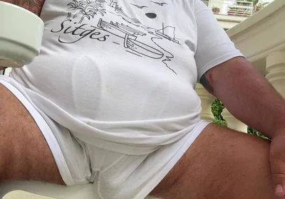 Grandpas Big Penis at Home and Huge Balls