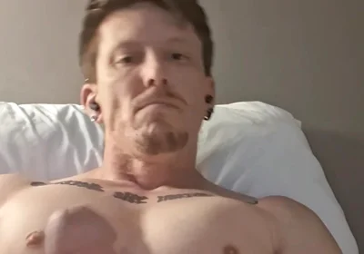 Muscular Guy Jerks off Solo with Massive Cumshot