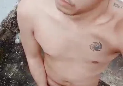 Waiting for Stepdaddy Outdoor! Pinoy Twink Naked Hard Cock, Masturbationa Nd Cumshot
