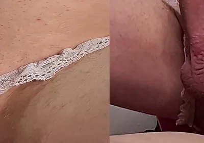 Gay Prostate Orgasm with Huge Dildo in His Ass and Cute Underwear