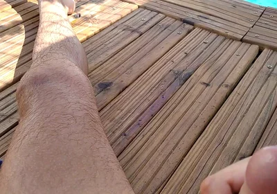 Delicious Cum From Big Cock in the Chill Out Pool