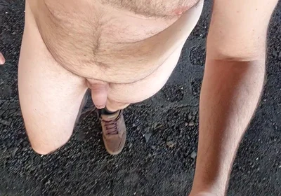 Walking All Naked Outdoors